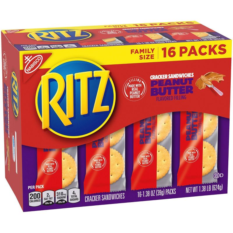 Ritz Peanut Butter Cracker Sandwiches - Family Size - 16ct/1.38oz