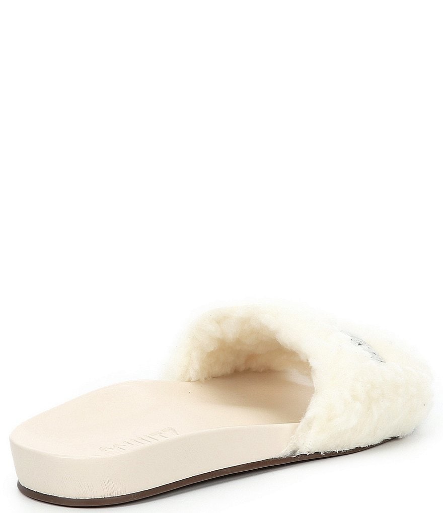 Schutz Boss Babe Faux Fur Slides