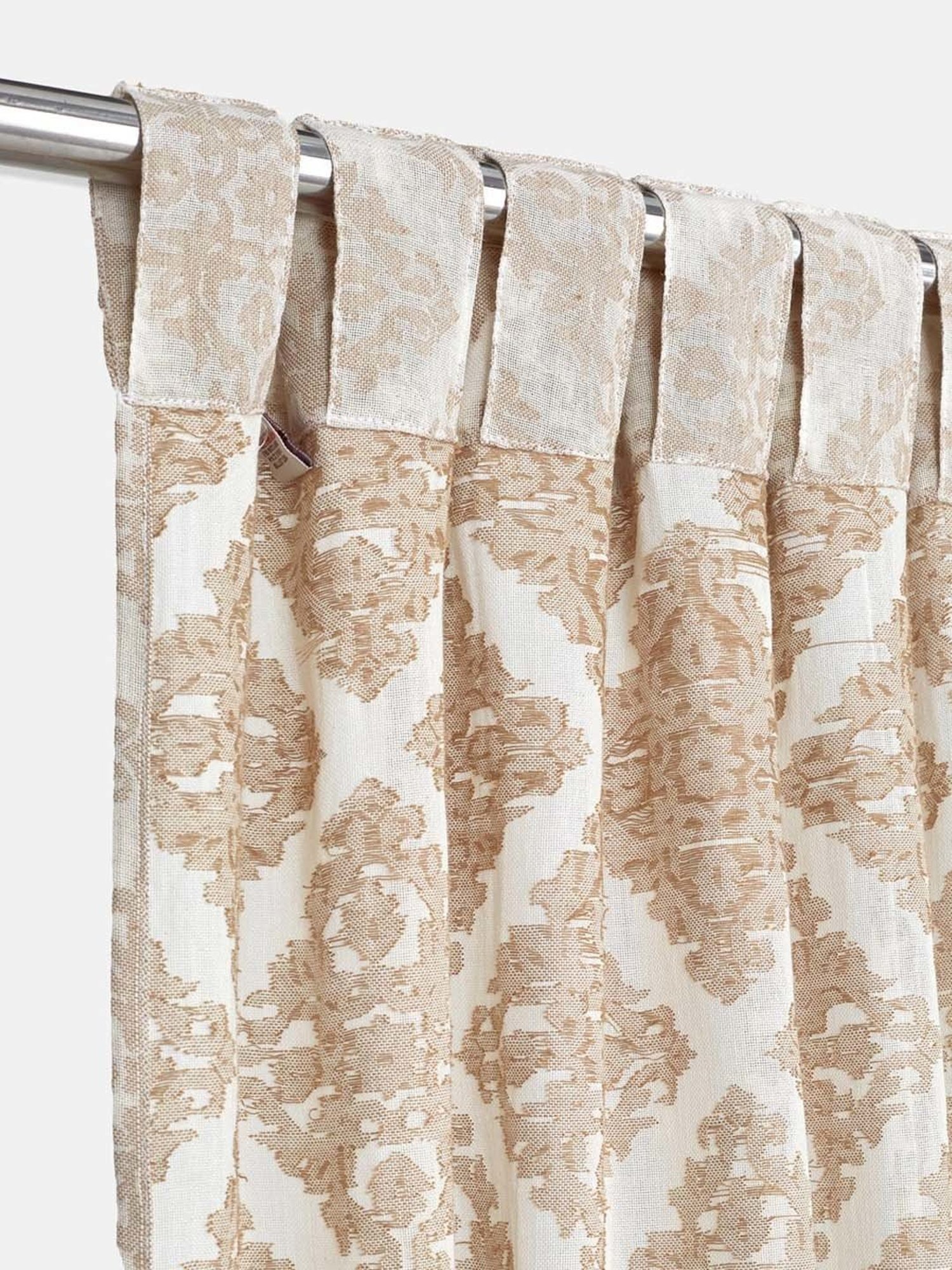 Fabindia Standalone Natural Cotton Cutwork Curtains