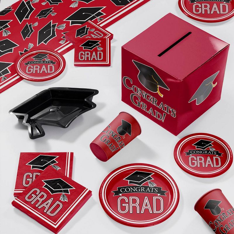 Black Mortarboard Graduation Serving Tray