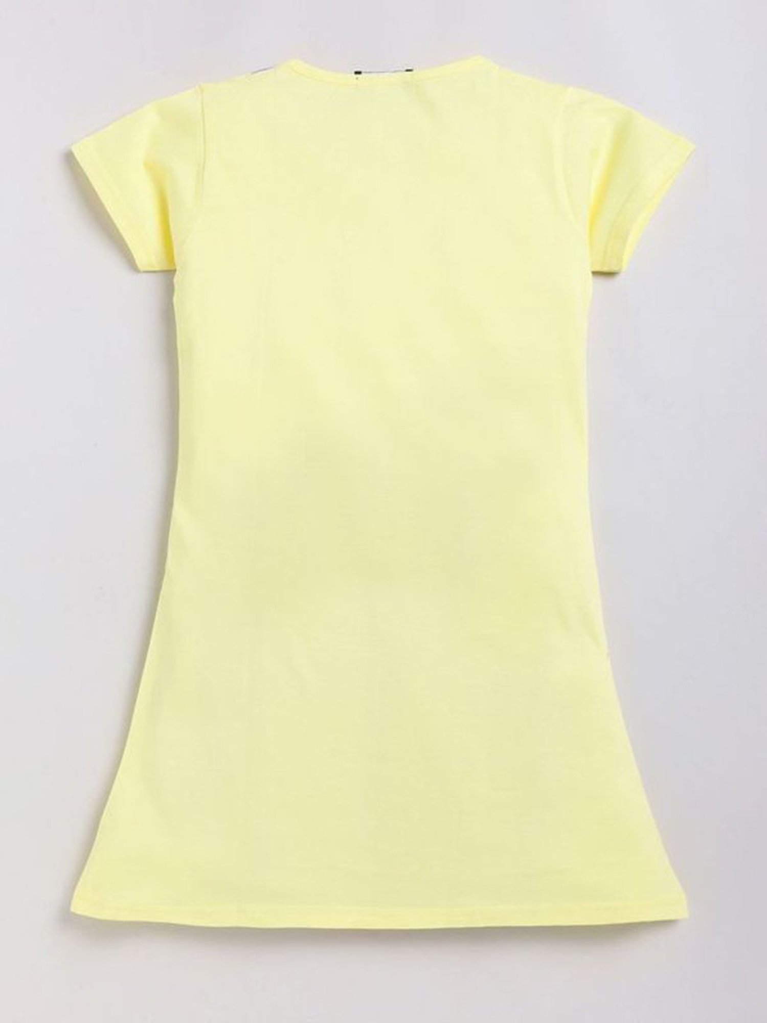 Todd N Teen Girls Yellow Printed Nighty
