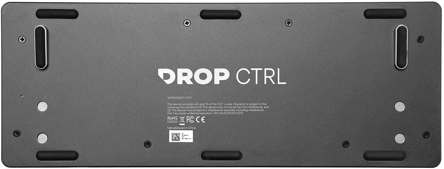 Drop CTRL Mechanical Keyboard &mdash; Tenkeyless TKL (87 Key) Gaming Keyboard, Hot-Swap Switches, Programmable Macros, RGB LED Backlighting, USB-C, Doubleshot PBT, Aluminum Frame (Barebones, Black)