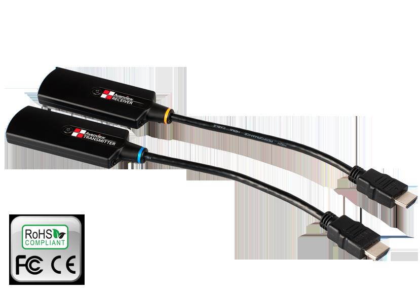 HDMI over Fiber Optic Extender up to 1000M - SC and EMI Shielded Unit