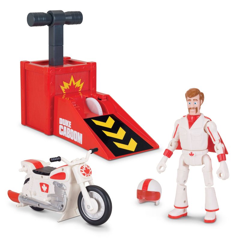 Toy Story Signature Collection Duke Caboom Stunt Set with Jump & Wheelie Action