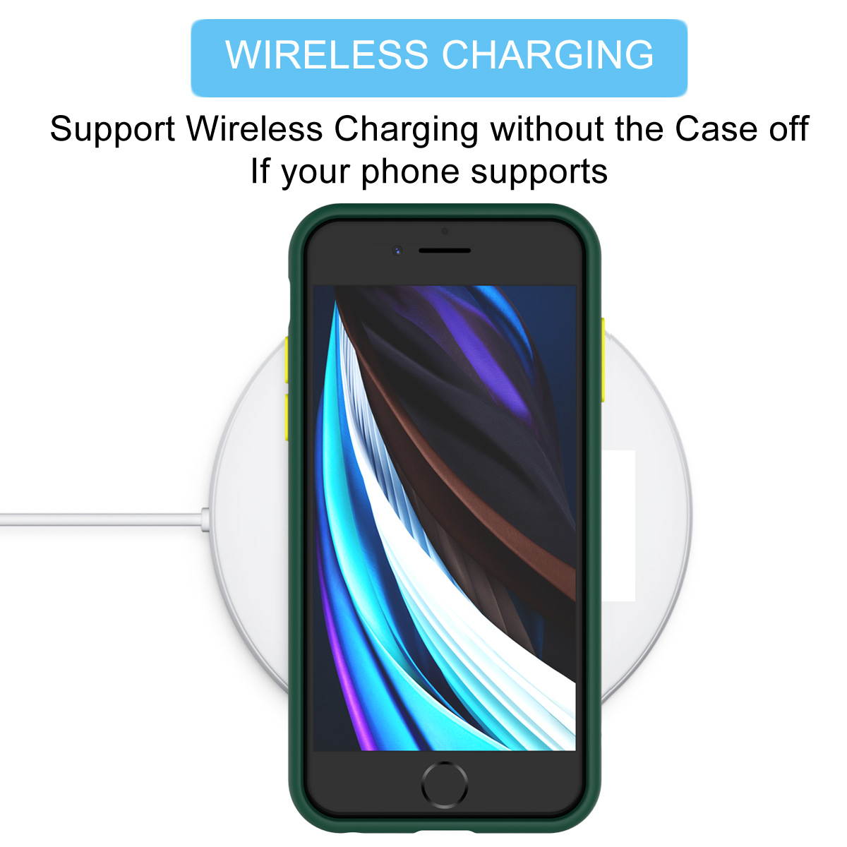 iPhone SE 2 2020 Case, Hard Case for iPhone 7 / 8 Shock Absorbing,Tekcoo Translucent Matte Sturdy Case [Military Grade Drop Tested] Soft TPU Bumper Slim Phone Case Cover for iPhone SE 2 2020 4.7"