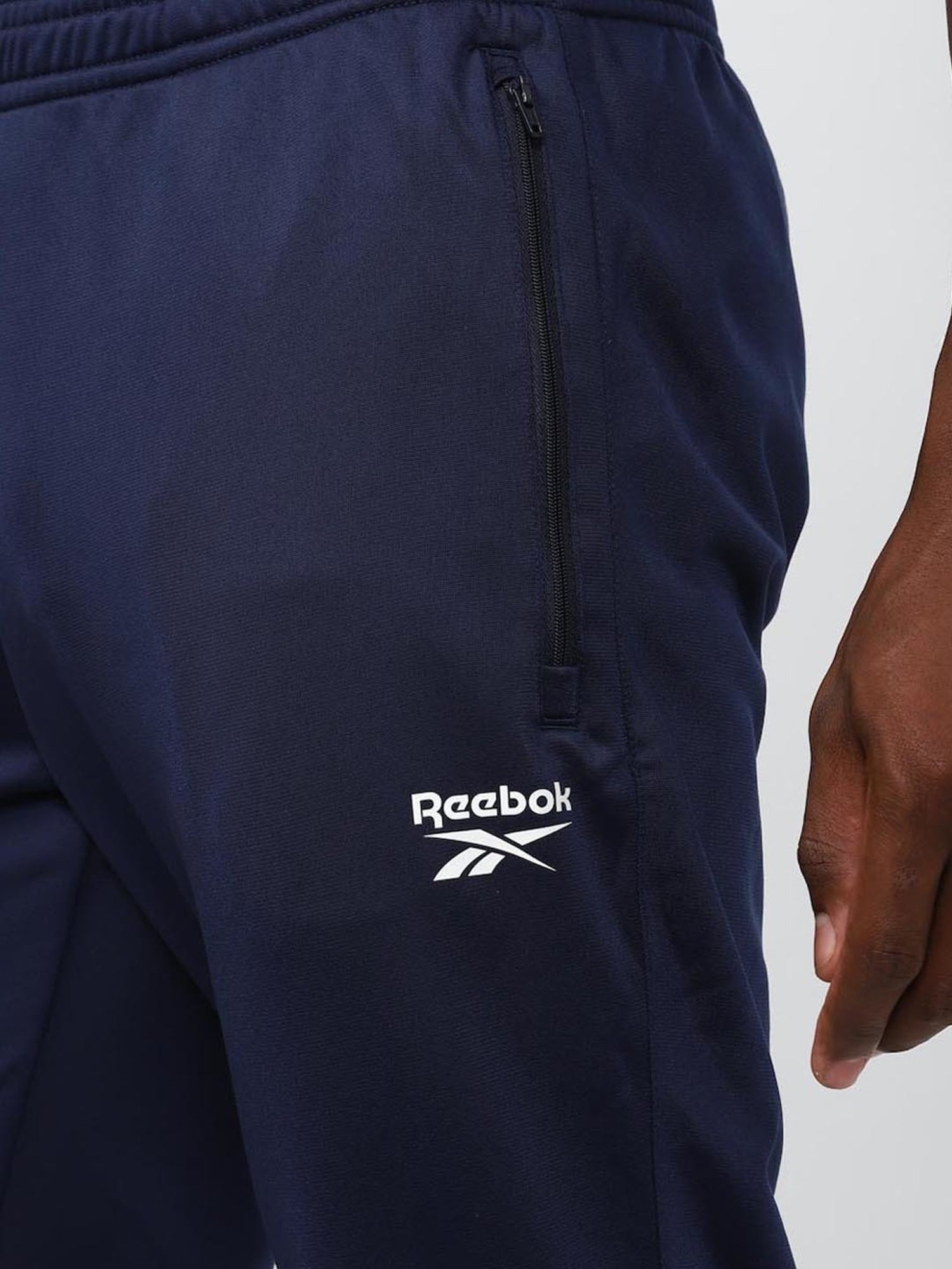 Reebok Navy Regular Fit Trackpants