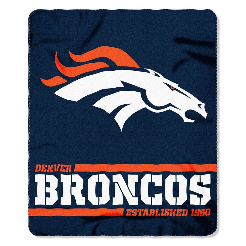 The Northwest Company Denver Broncos Fleece Throw , Orange