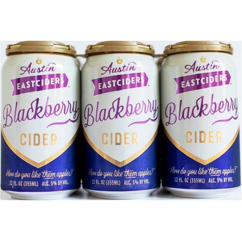 Austin Eastciders Blackberry Hard Cider - 6pk/12 fl oz Cans