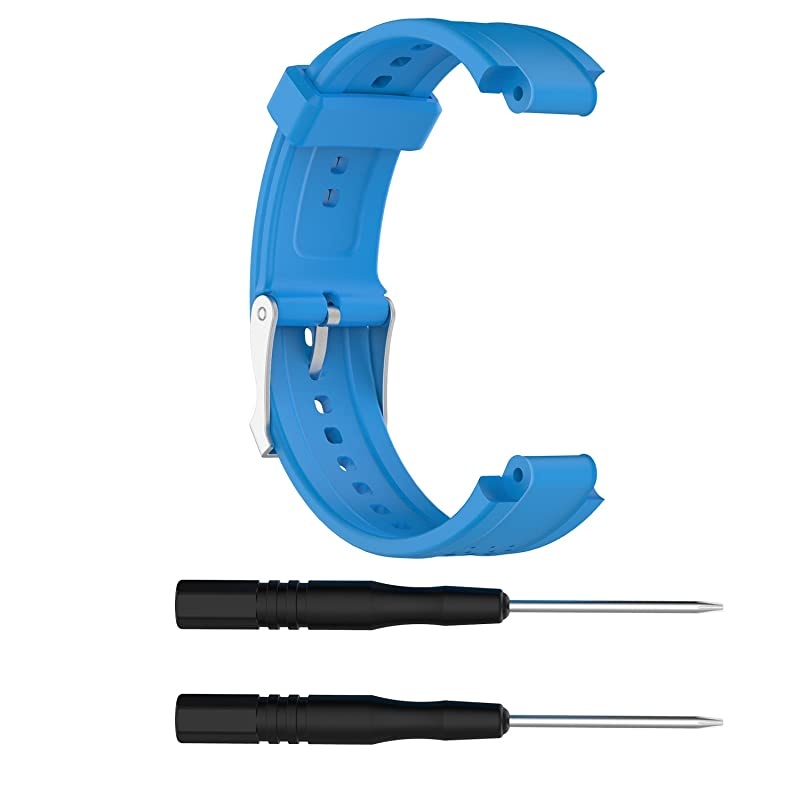 Replacement Band Compatible with Garmin Forerunner 25 GPS Running Watch Wristband Fitness Tracker for Smartphone(Female Strap) (Sky Blue)