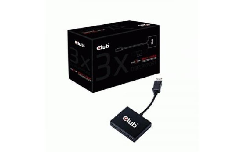 Club3D DisplayPort 1.2 to 3 DisplayPort Multi-Display MST Hub (CSV-5300A)