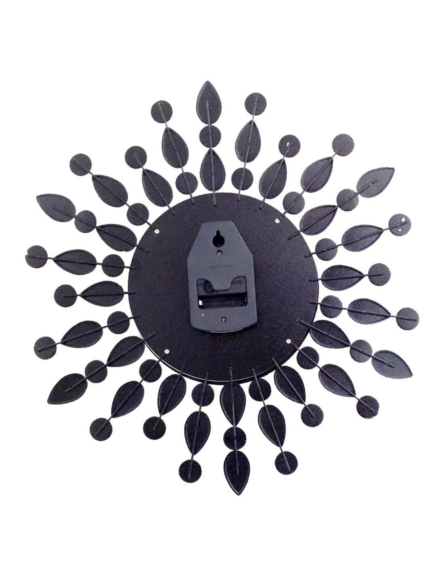 CHRONIKLE Round Black Iron Wall Clock