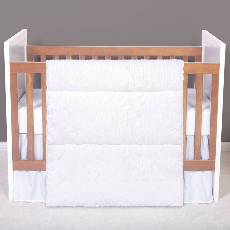 Trend Lab Simply White Crib Bedding Set - 3pc