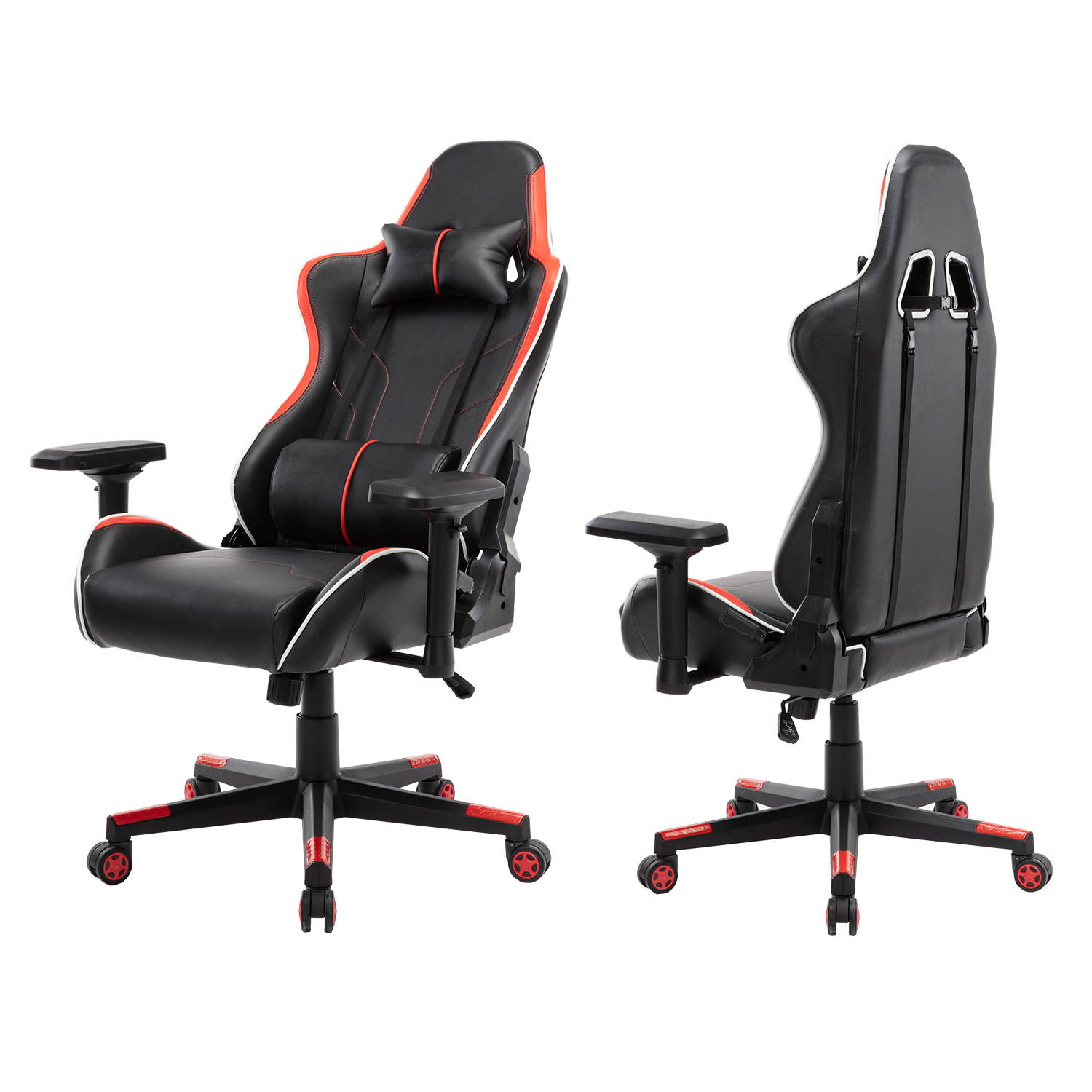 RESPAWN Sidewinder Gaming Chair, PU Leather, in Rage Red (RSP-125-RED)