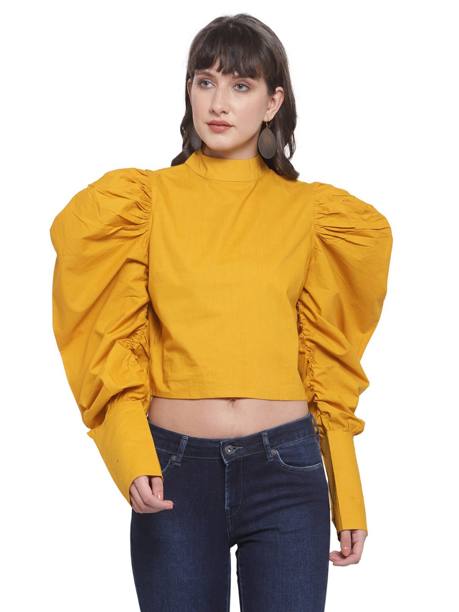 Melon by PlusS Yellow Cotton Top