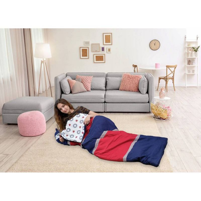 Twin XL Holger Sleeping Bag Navy/Red - Chic Home Design