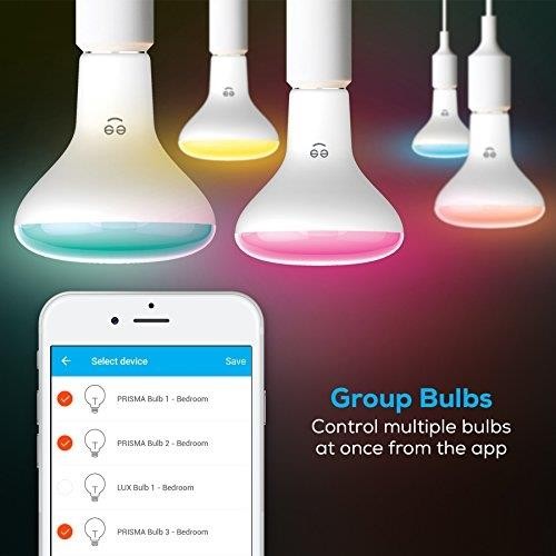 Smart Light Bulbs, Alexa Light Bulb, Smart Bulbs that Work with Alexa & Google Assistant, WiFi Light Bulbs A19 Daylight (5000K) No Hub Required, 800LM 60W Equivalent High CRI>90, 2 Pack