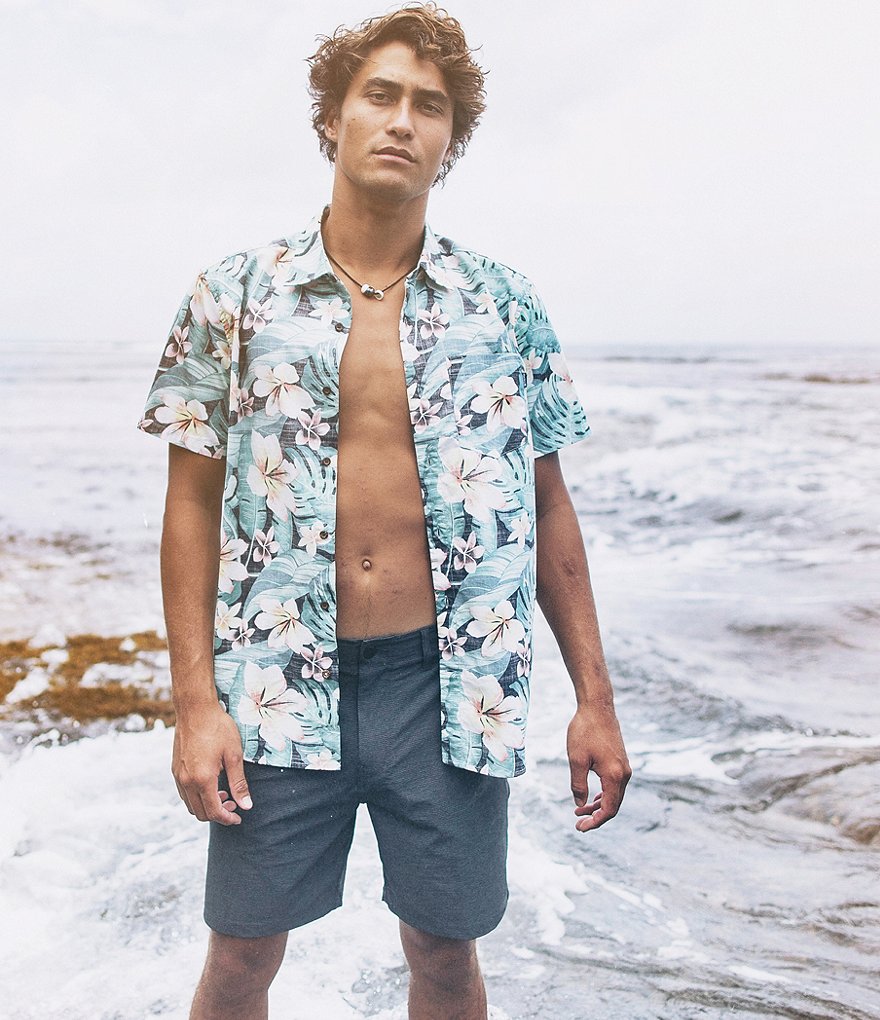Hurley Cabana Floral Print Short-Sleeve Shirt