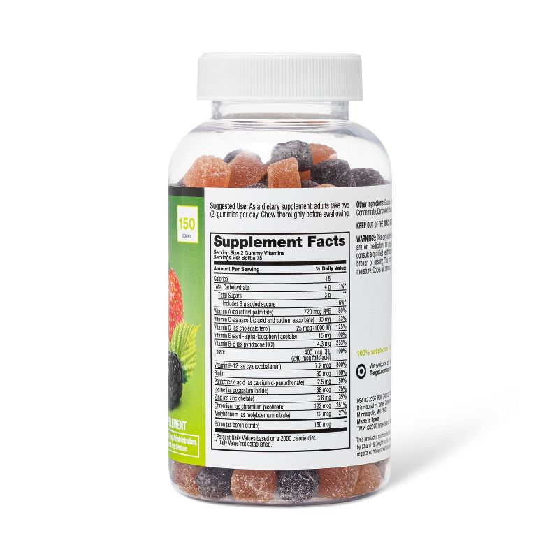 Vitafusion Organic Men's Multivitamin Gummies - Fresh Strawberry - 90ct