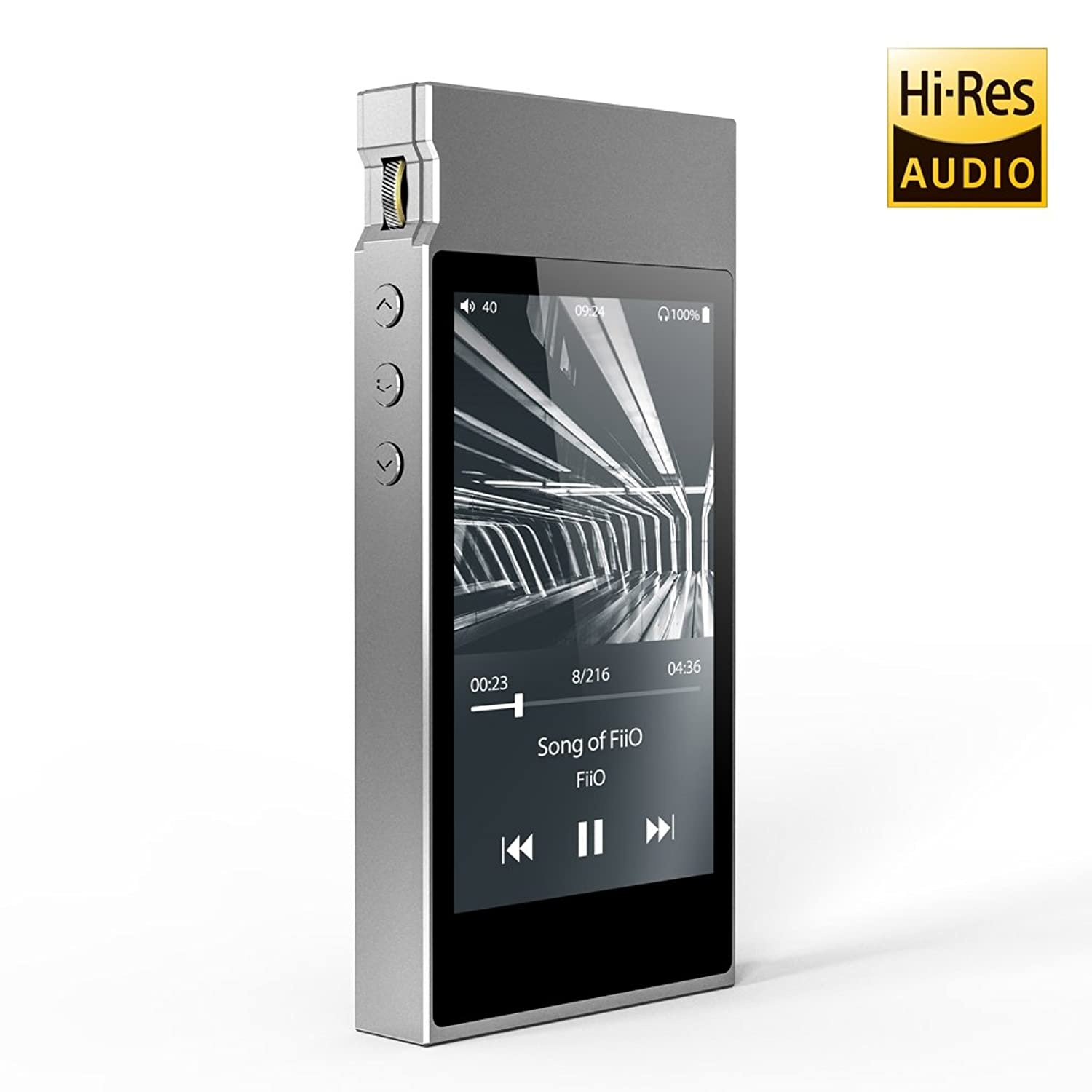 FiiO M7 High Resolution Lossless Music Player with aptX, aptX HD, LDAC HiFi Bluetooth, FM Radio and Full Touch Screen (Silver) &hellip;