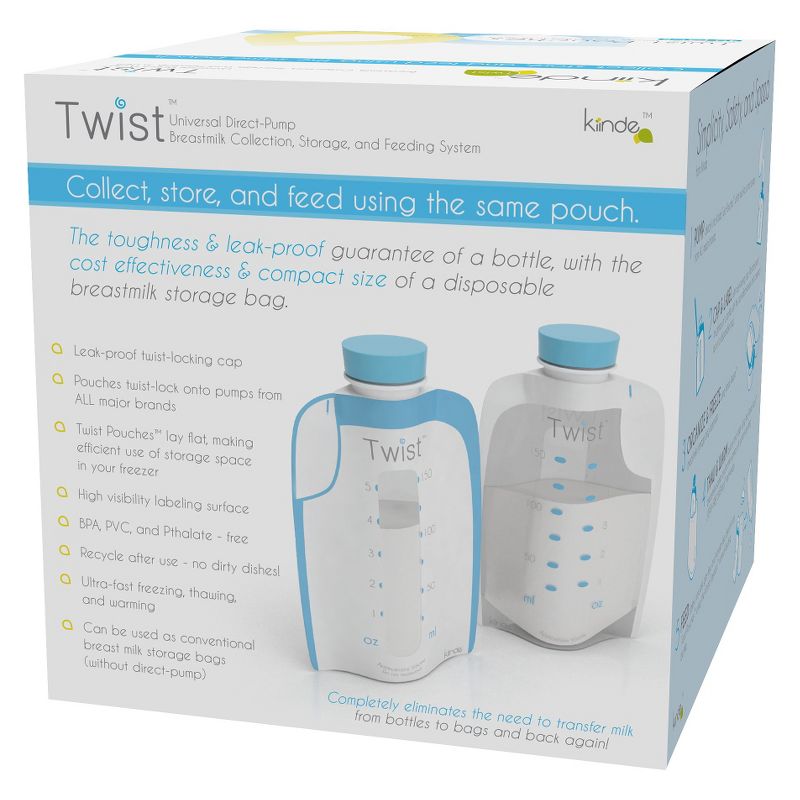 Kiinde 40ct Twist Breast Milk Storage Pouch