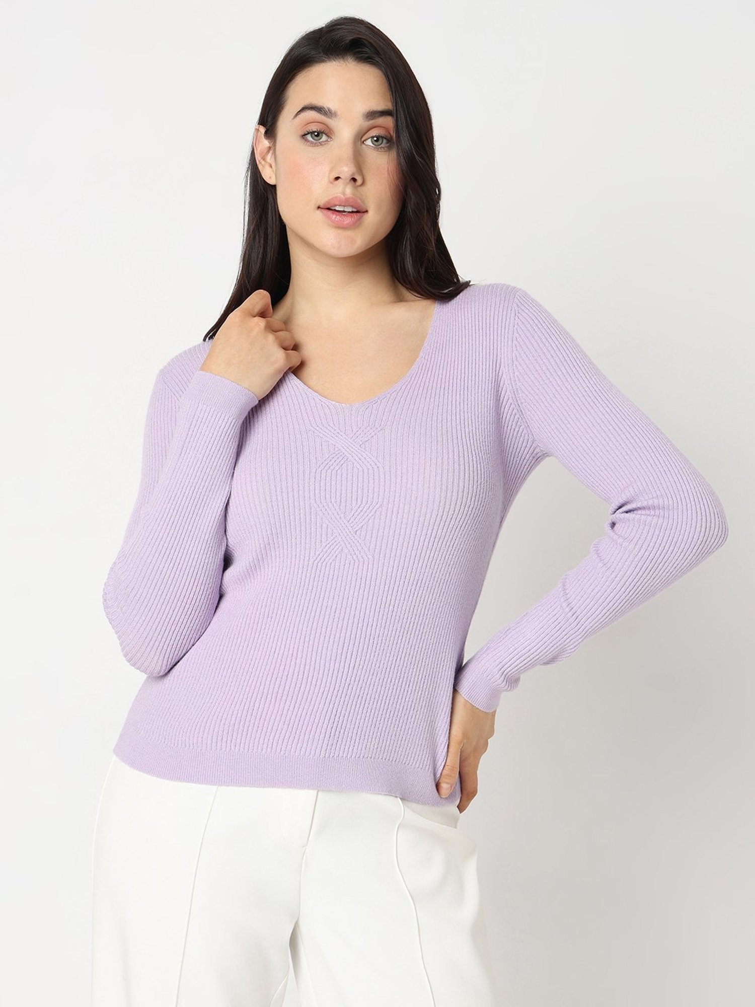 Vero Moda Lilac Regular Fit Sweater