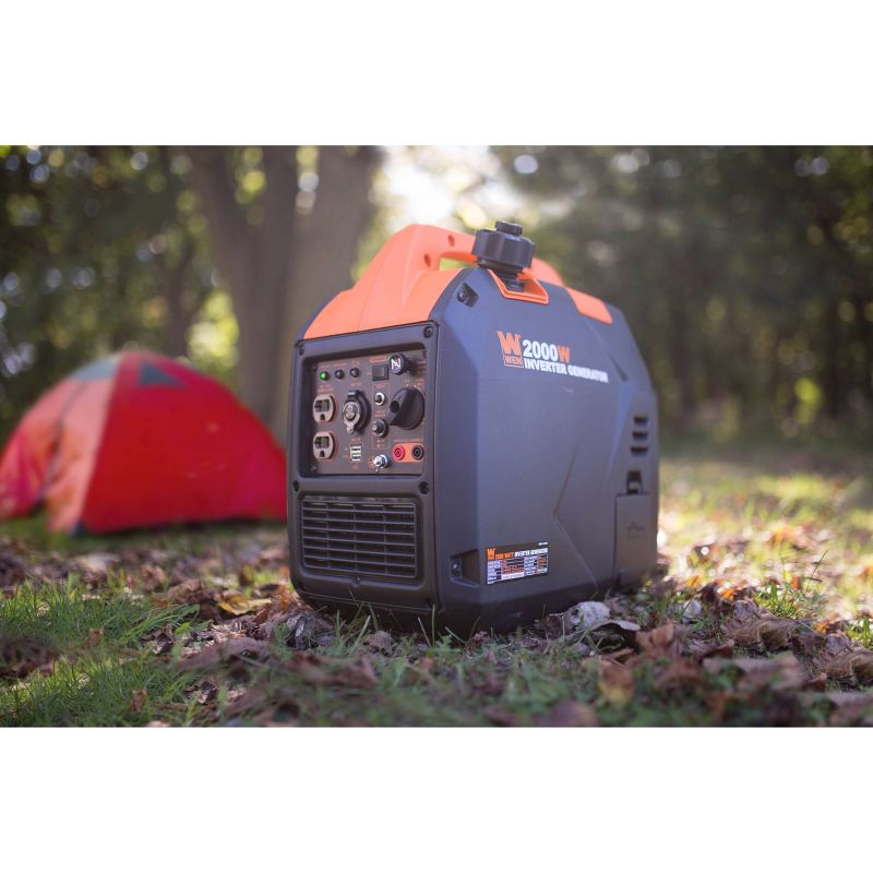 WEN 56203i Super Quiet 2000W Portable Inverter Generator with Fuel Shut Off