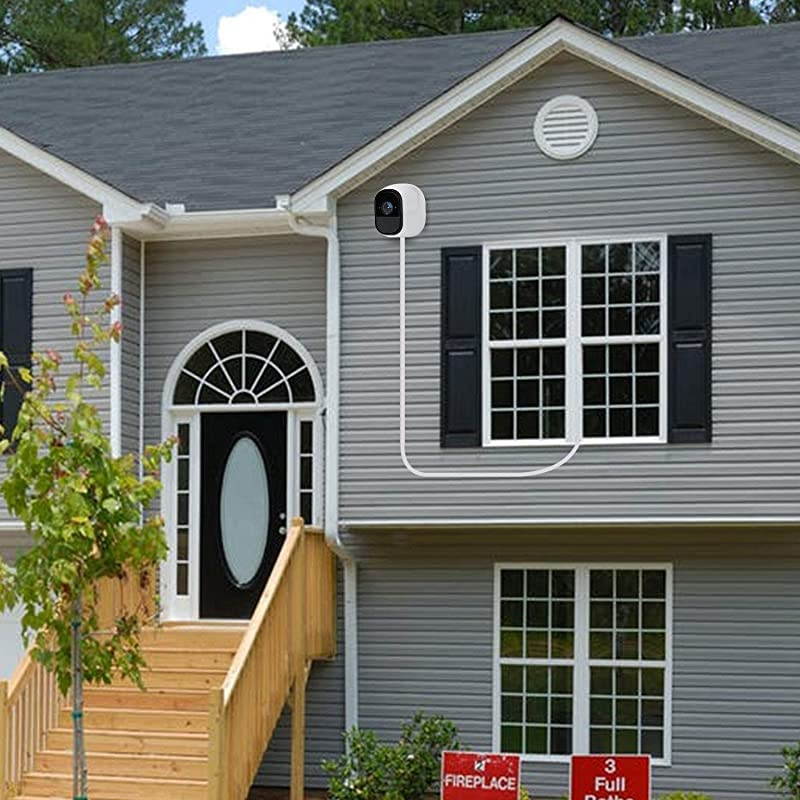 Weatherproof Outdoor Power Cable for Arlo Pro and Arlo Pro 2 with Quick Charge 30 Power Adapter Compatible with Arlo ProArlo Pro 2Arlo Go and Arlo Security Light 165ft5mCharger and Cord