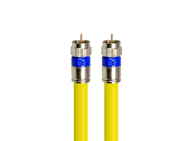 Hdtop RF TO RF Antenna 5C Coaxial Cable Yellow 50m- HT-ZYRR500