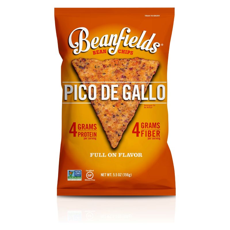 Beanfields Pico De Gallo Mild Bean & Rice Chips - 6oz