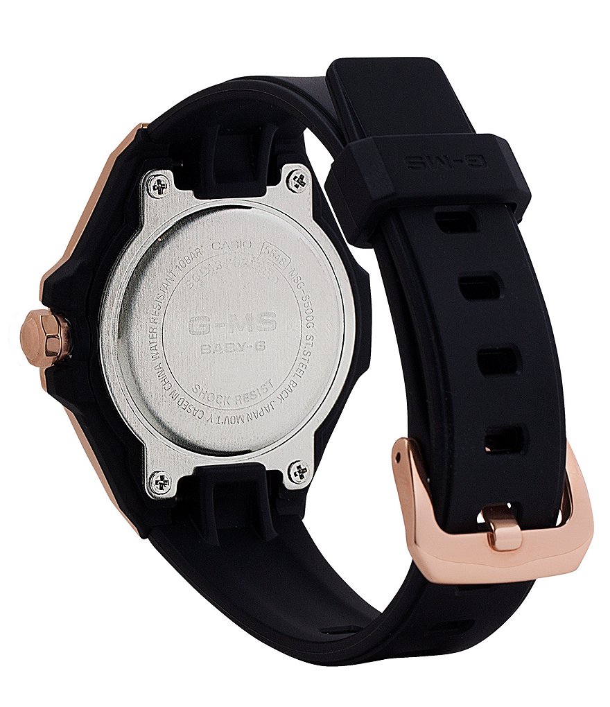 G-Shock G-MS Analog Rose Gold Black Resin Watch