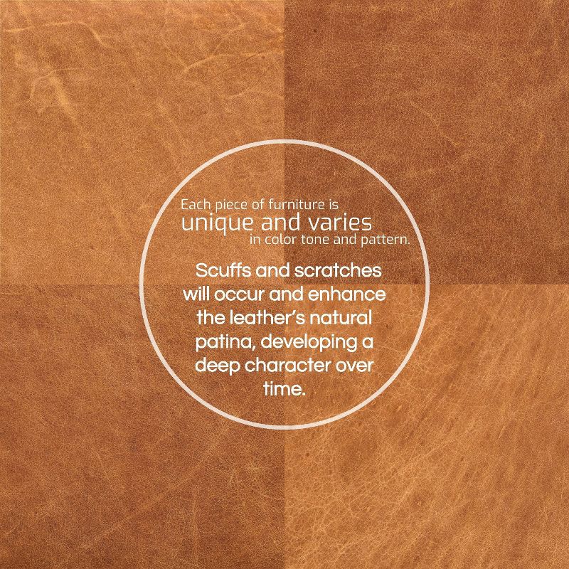 72" Kensington Apartment Sofa Cognac Tan - Poly & Bark