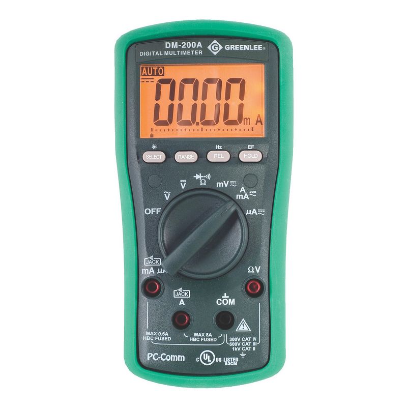 Greenlee 52047801 1,000V AC/DC Digital Multimeter
