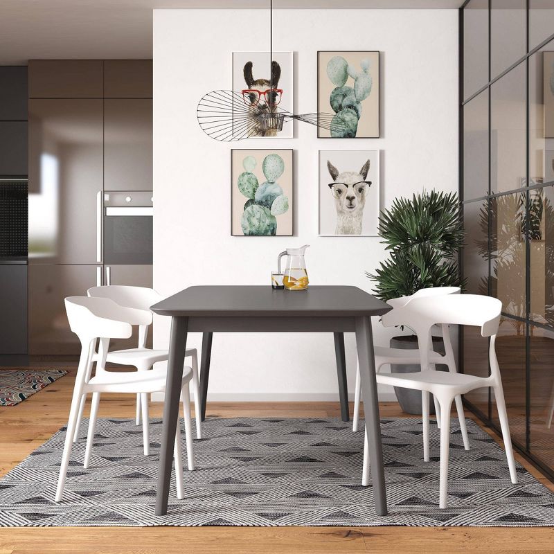 Felix 4pk Indoor/Outdoor Stacking Chairs - White - Novogratz