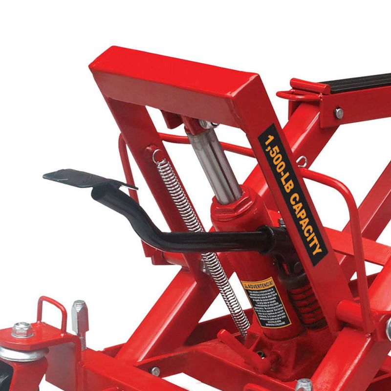 Torin Big Red .75 Ton 1500 Pound Capacity Motorcycle ATV UTV Equipment Jack Lift