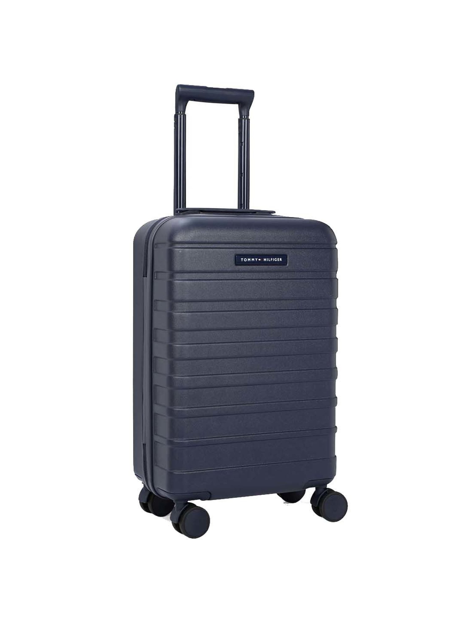Tommy Hilfiger Navy 8 Wheel Small Hard Cabin Trolley - 35 cm