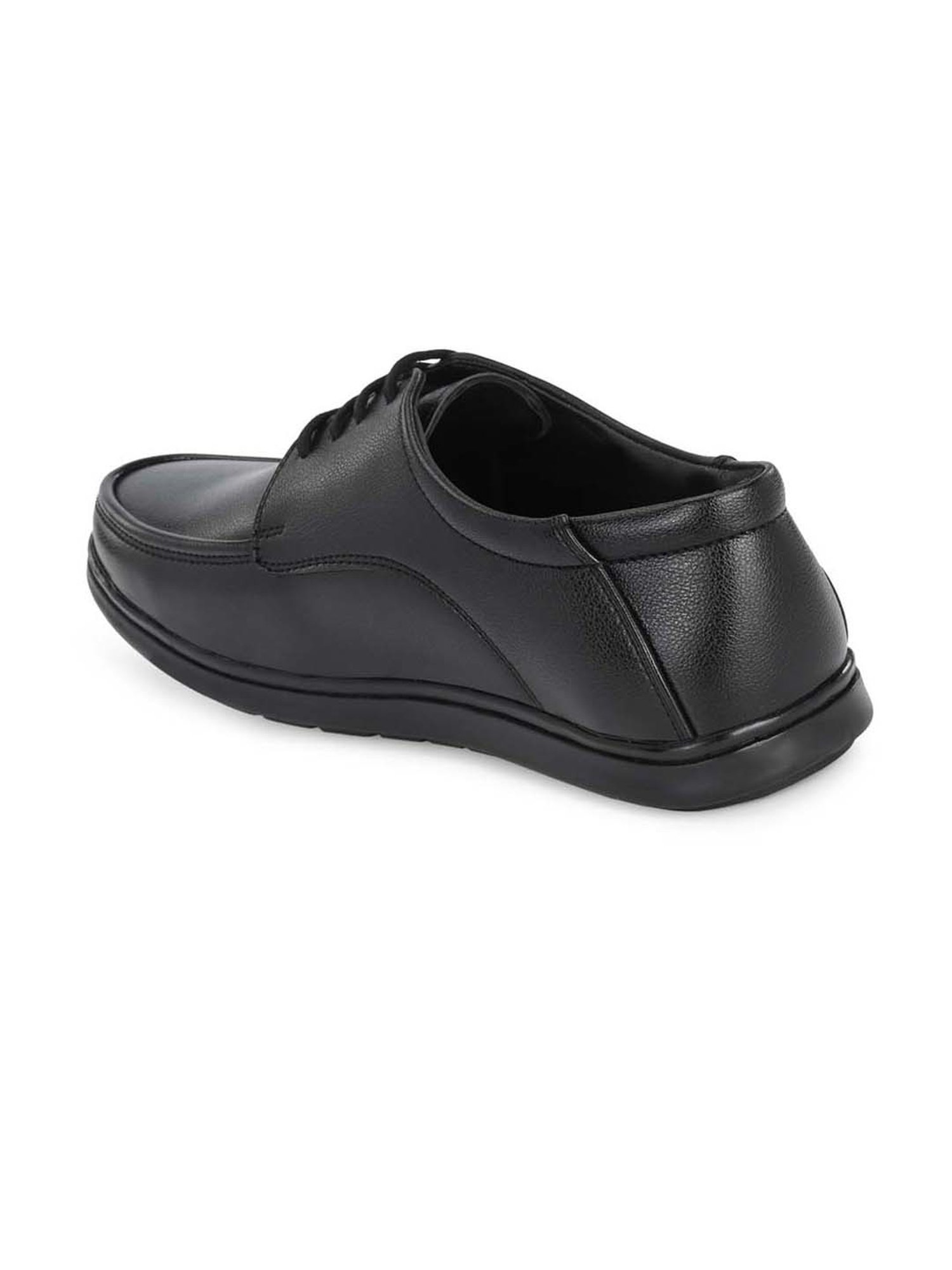 Eego Italy Men's Black Derby Shoes