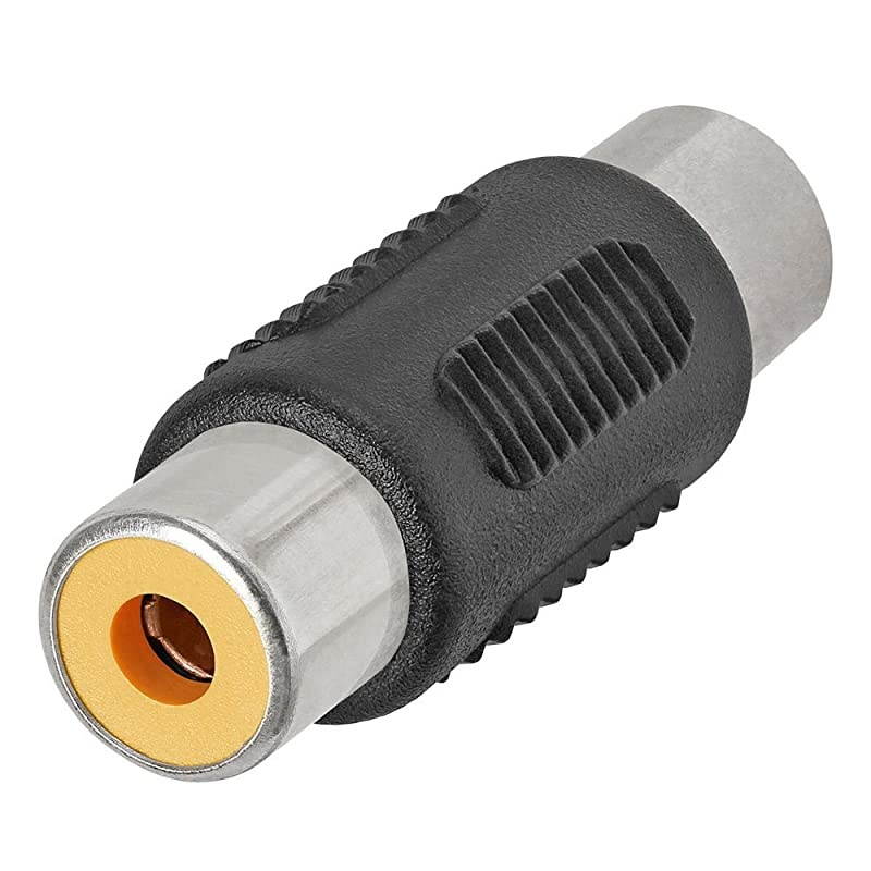 Adapter Female to Female Coupler Extender Barrel Audio Video Connectors for Audio Video SPDIF Subwoofer Phono Composite Component and More 2 Pack