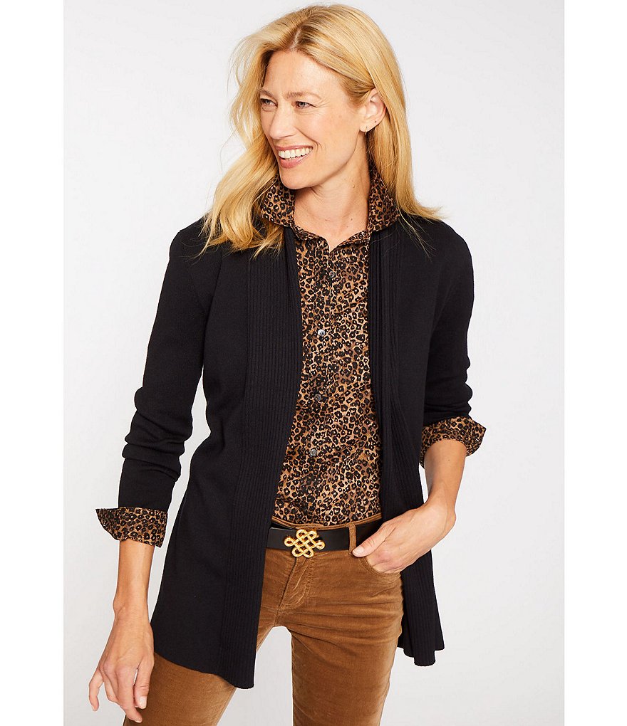 Preston & York Caroline Bow Woven V-Neck 3/4 Sleeve Blouse