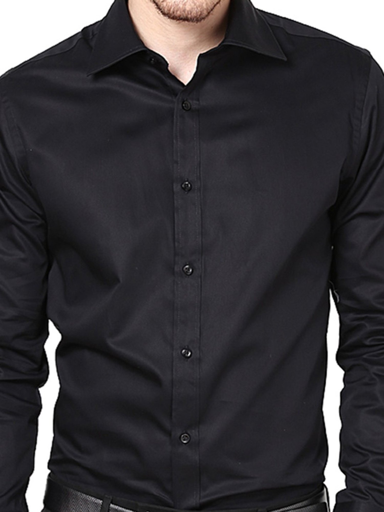 Hangup Plus Black Regular Fit Shirt