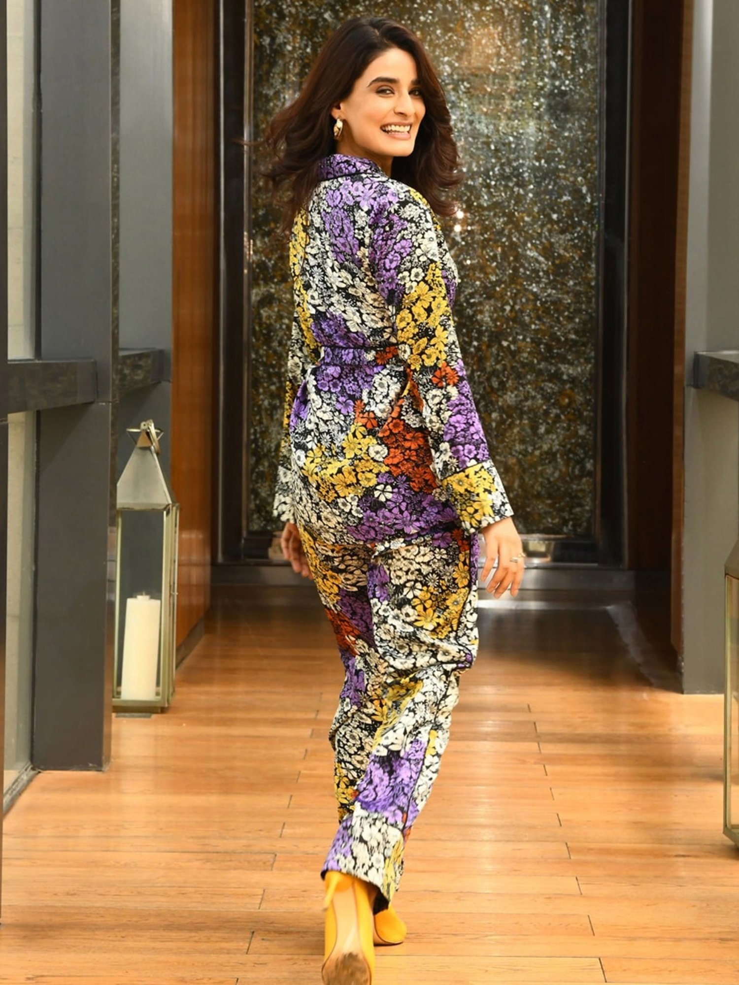 Dusk Attire Multicolor Gatsby's Garden 'Oversized' Co-ord Set