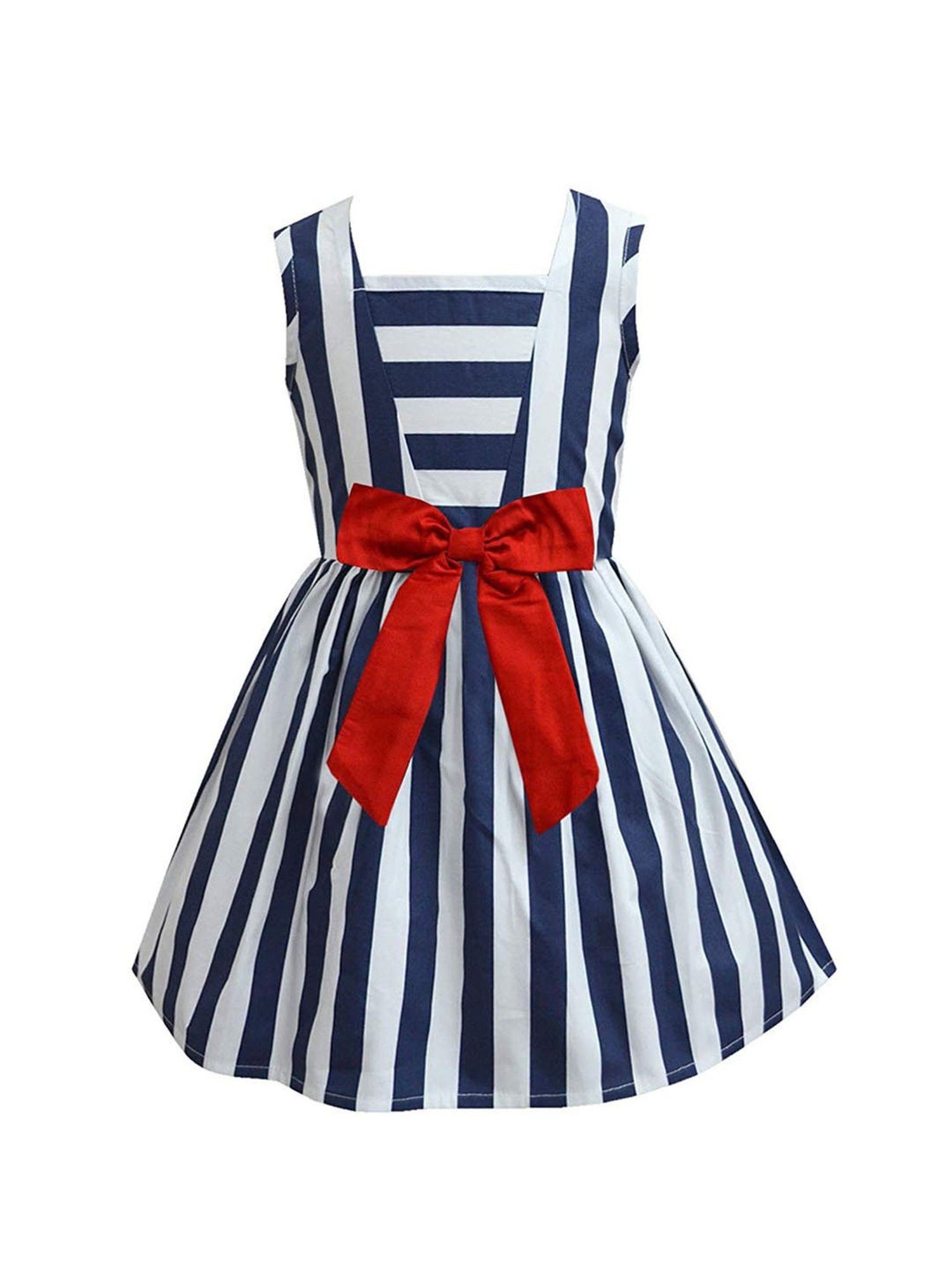 A.T.U.N. Navy & White Striped Dress