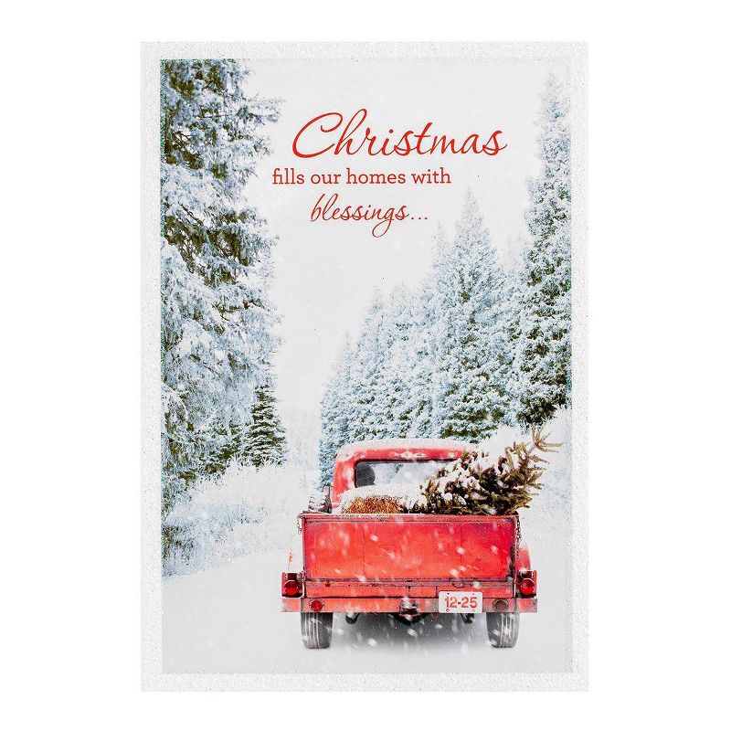 14ct Red Truck Christmas Greeting Cards - Dayspring