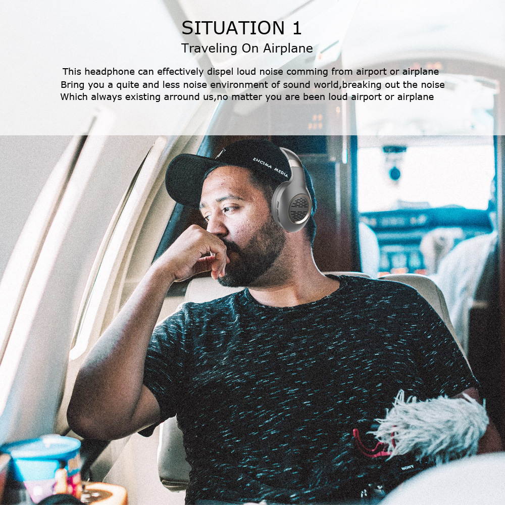 Premium Quality Hifi ANC Audio Sans Fil Casque Headsets Noise Cancelling Over Ear Wireless Bluetooth Headphones Head Phones