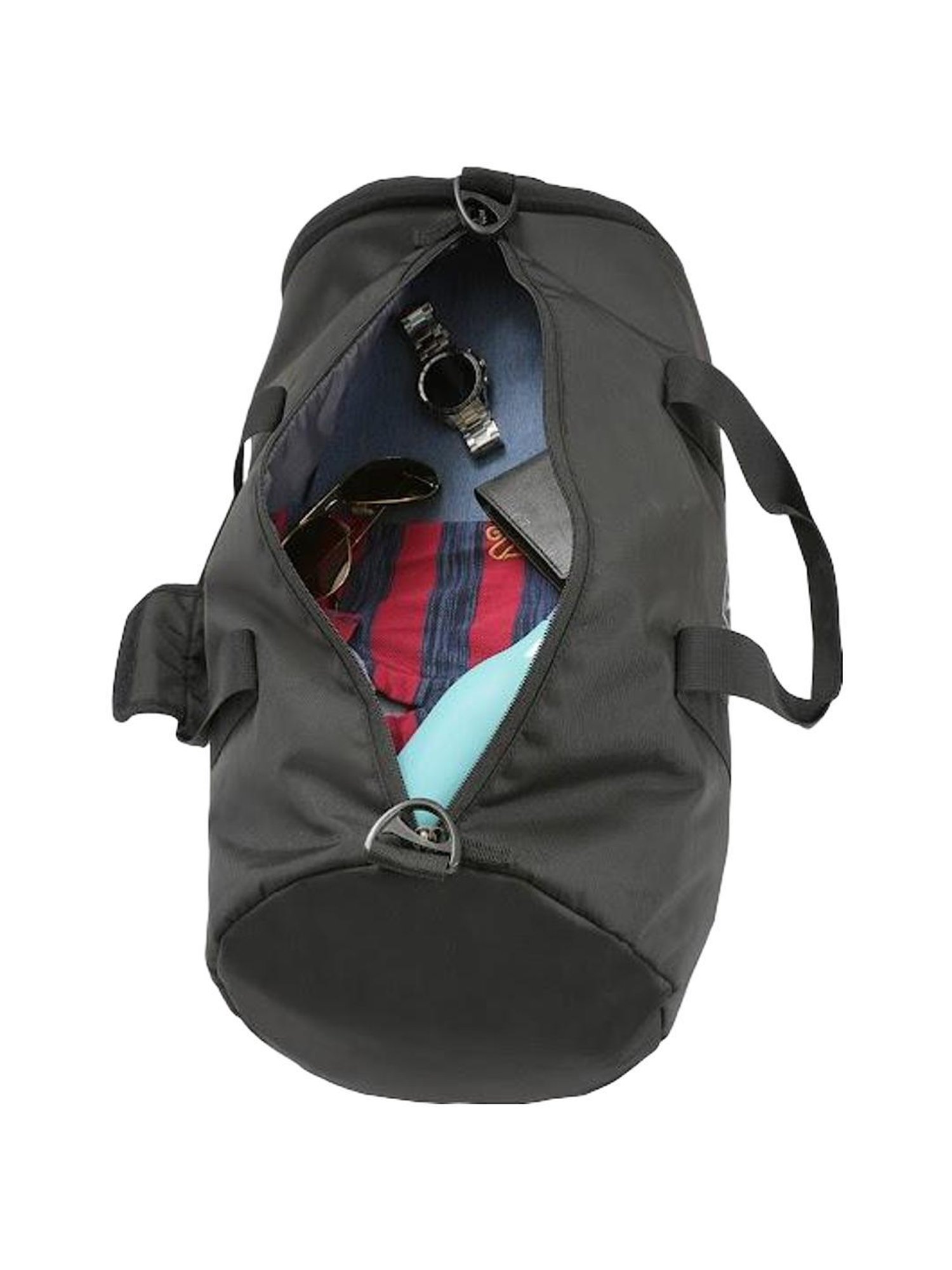 Aeropostale Dryden Black Polyester Printed Duffle Bag