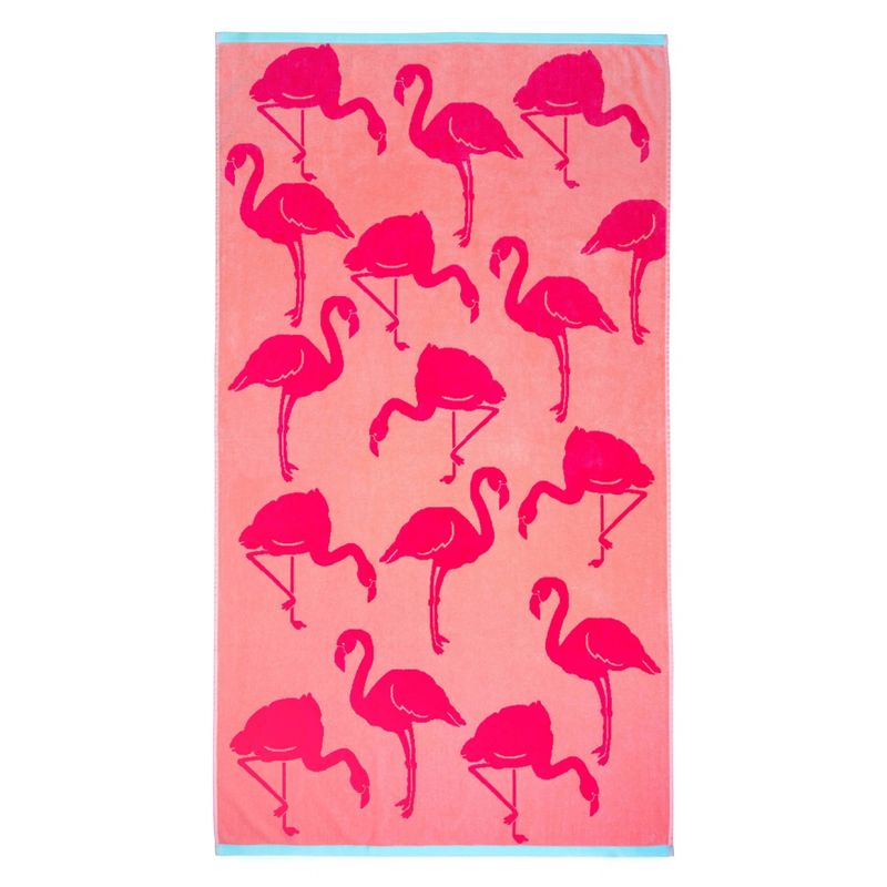 Flamingo Beach Towel Pink - Martha Stewart