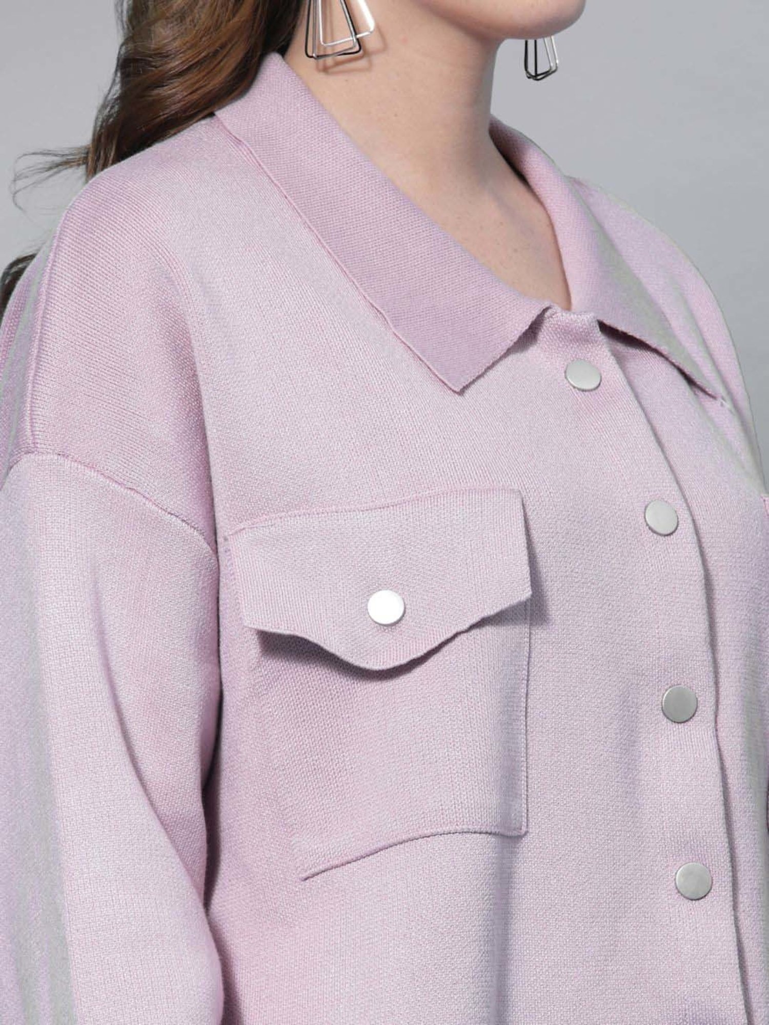 Mafadeny Lilac Plain Shirt