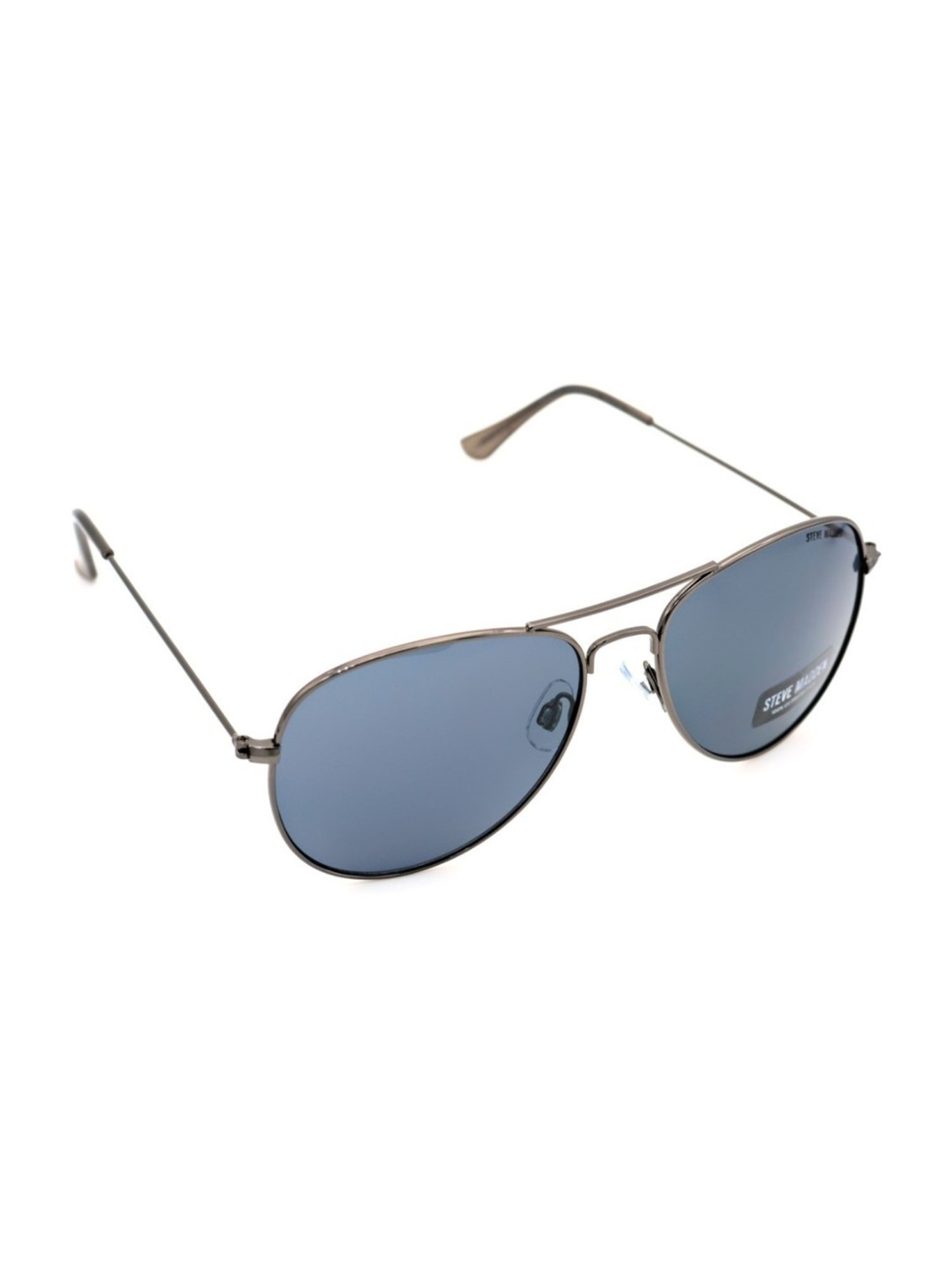STEVE MADDEN Grey Round UV Protection Sunglasses for Men