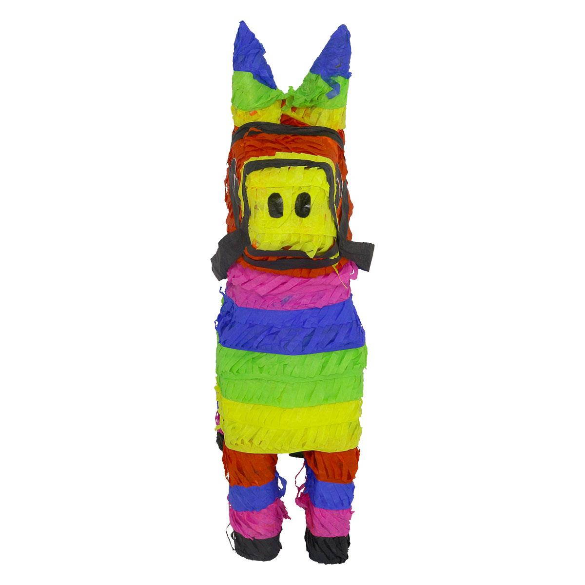 Lutema Original Mexican Donkey Pinata Handmade Festive Multicolor Burro Pi&ntilde;ata Perfect for Center Piece, Games or 5 de Mayo Decor