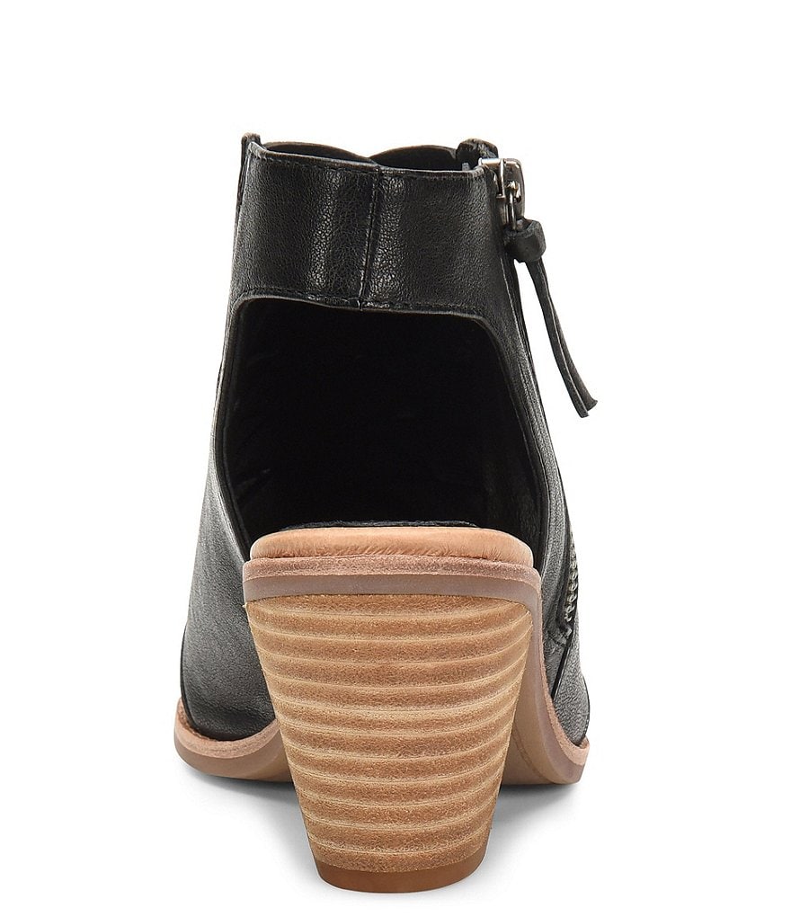 Sofft Mckenna Woven Leather Block Heel Shooties