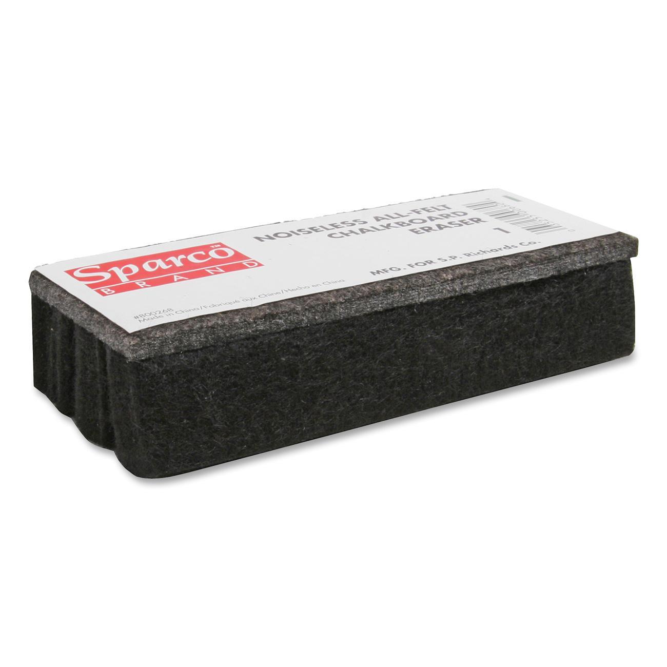 Sparco Chalkboard Eraser Felt Dustless Black 1
